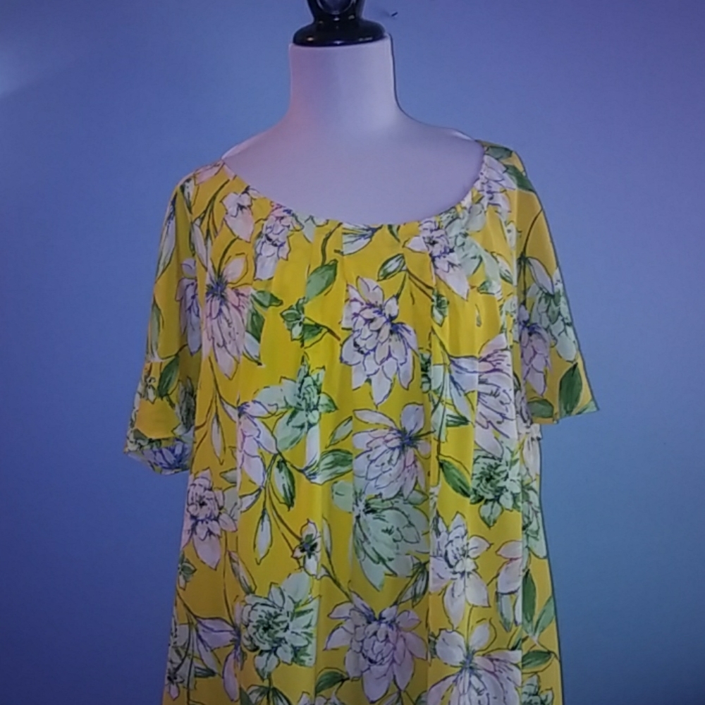 Signature Collection Size 2x Plus Floral Dress